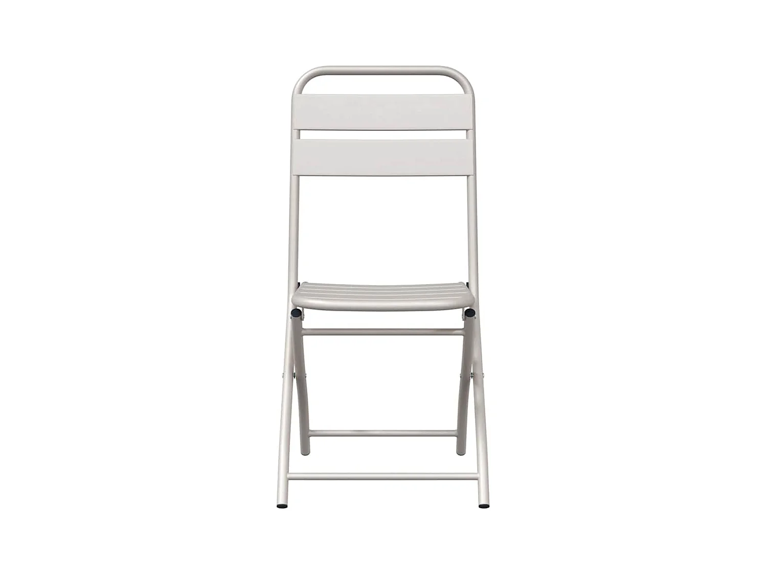 Silla de jardín plegable 2 piezas Beige 55 x 56,5 x 91 cm Acero