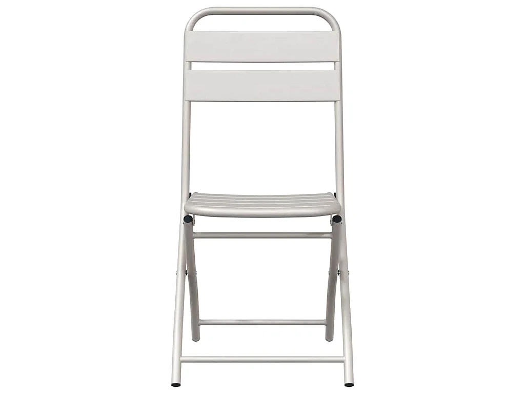 Opvouwbare tuinstoel 2 stuks beige 55 x 56,5 x 91 cm staal