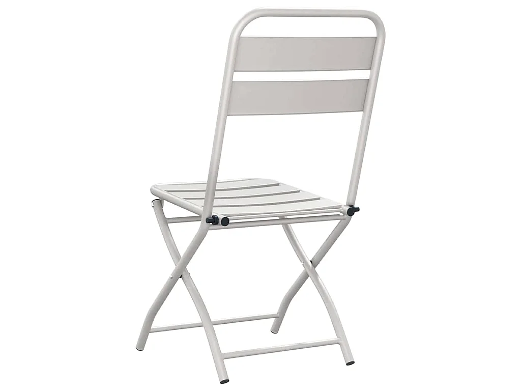 Opvouwbare tuinstoel 2 stuks beige 55 x 56,5 x 91 cm staal