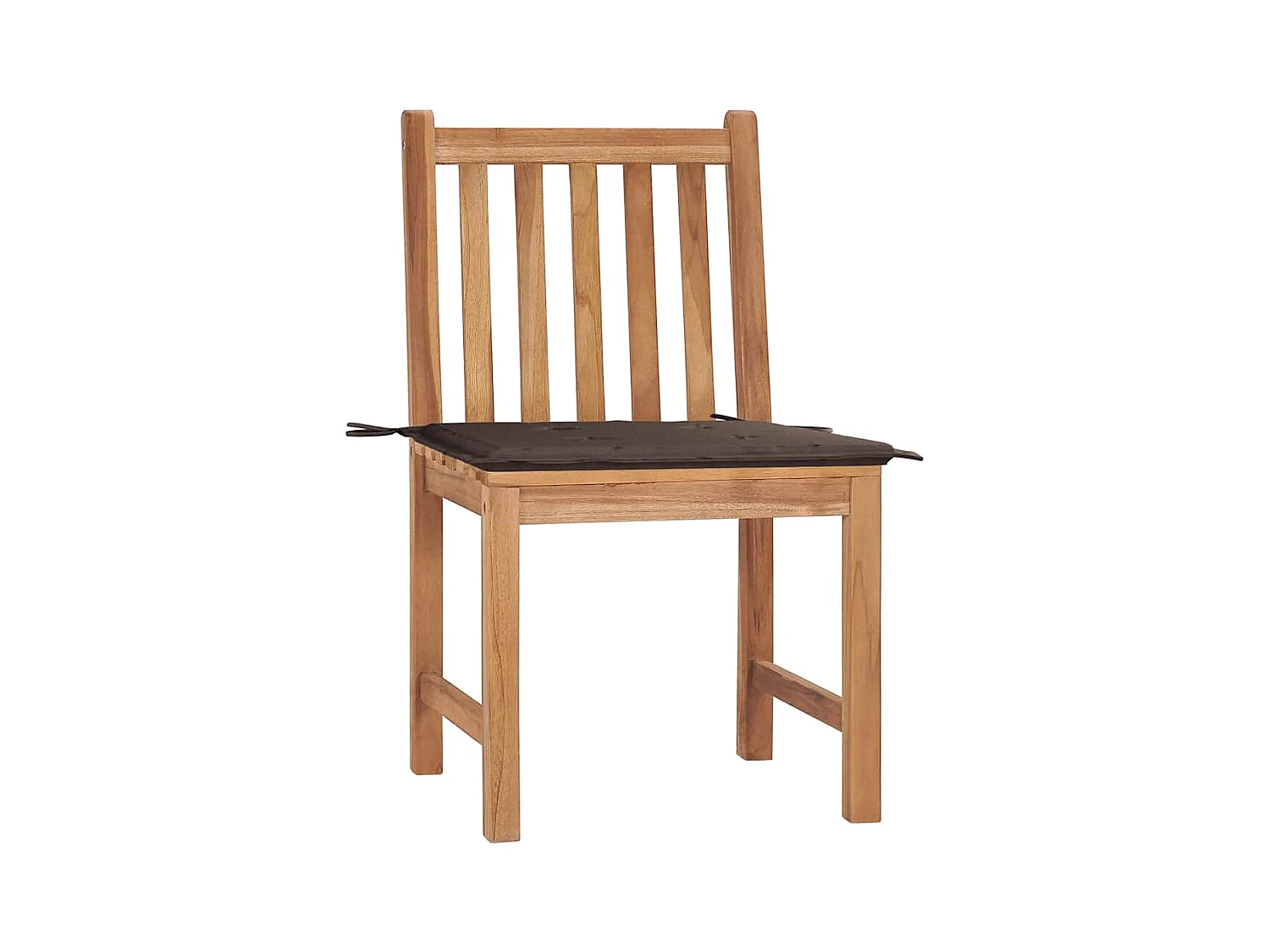 Tuinstoelen set van 2 met kussens Massief teakhout