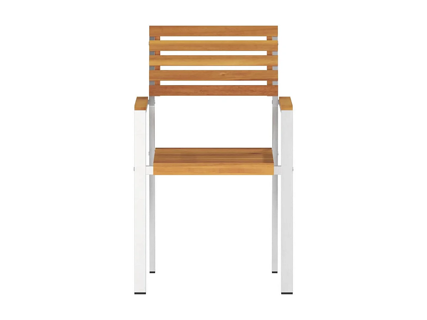 Chaise de jardin 8 pcs Marron Bois d'acacia massif