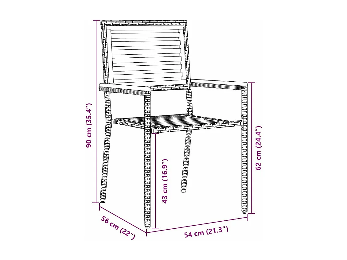 Ensemble de salle à manger pour jardin 7 pcs Noir, Bois