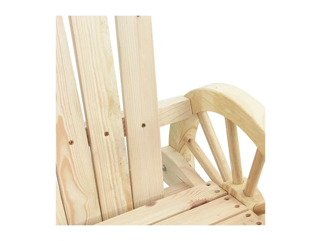 Chaises à bascule Adirondack lot de 2 bois de sapin massif