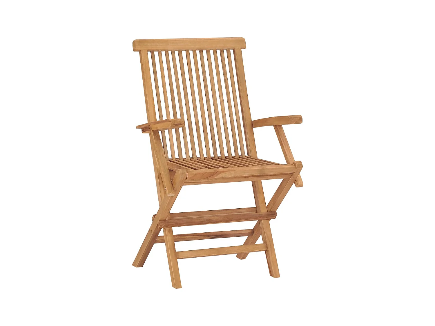 Chaises de jardin et coussins noir lot de 4 Bois de teck massif