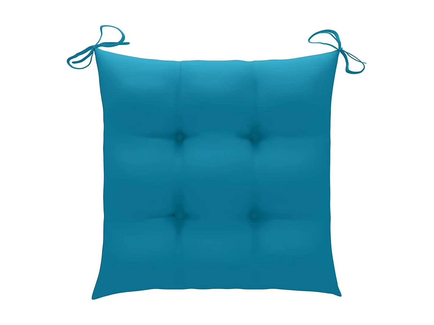 Set di 4 sedie pieghevoli da esterno con cuscini in legno di acacia