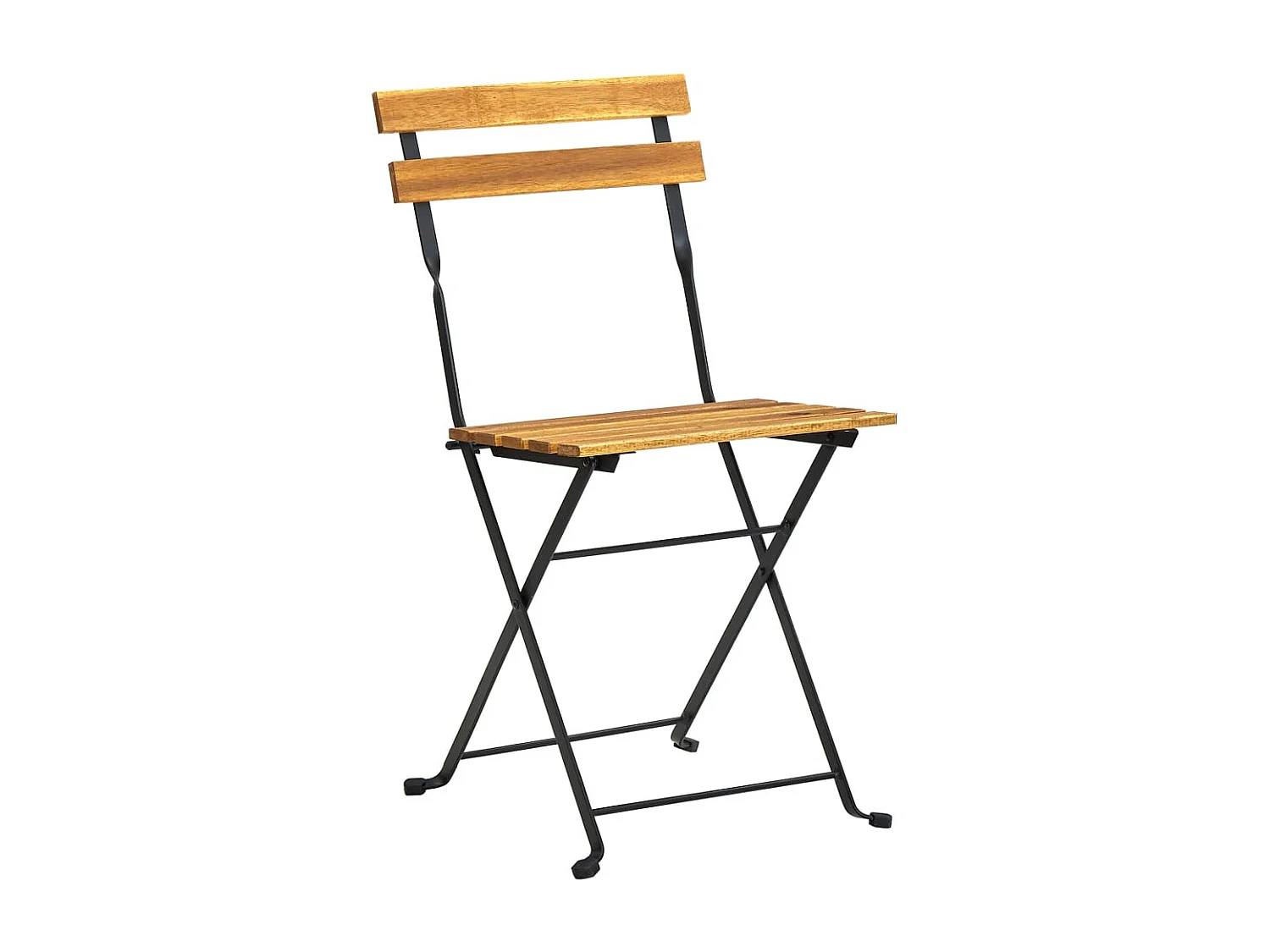 Opvouwbare tuinstoelen set van 6 Staal massief acaciahout