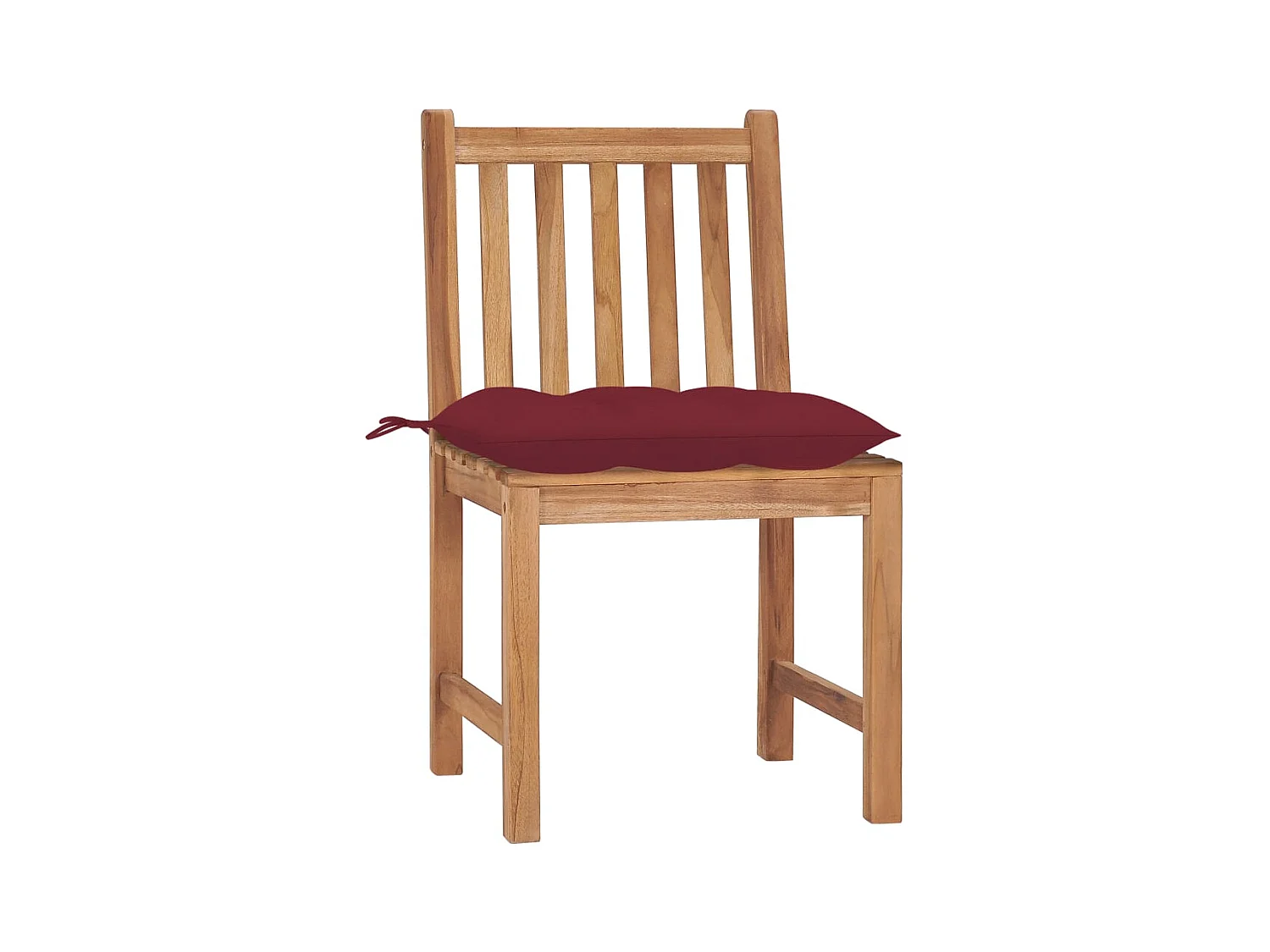 Tuinstoelen set van 2 met kussens Massief teakhout