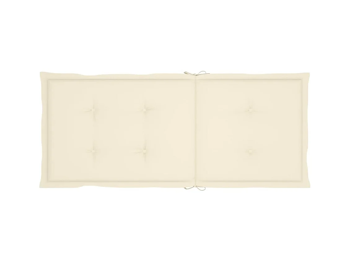 Juego de 8 sillas reclinables de jardín y cojines de teca maciza