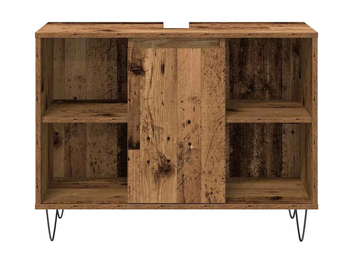 Ensemble de meubles pour salle de bain 3 pcs Bois Ancien