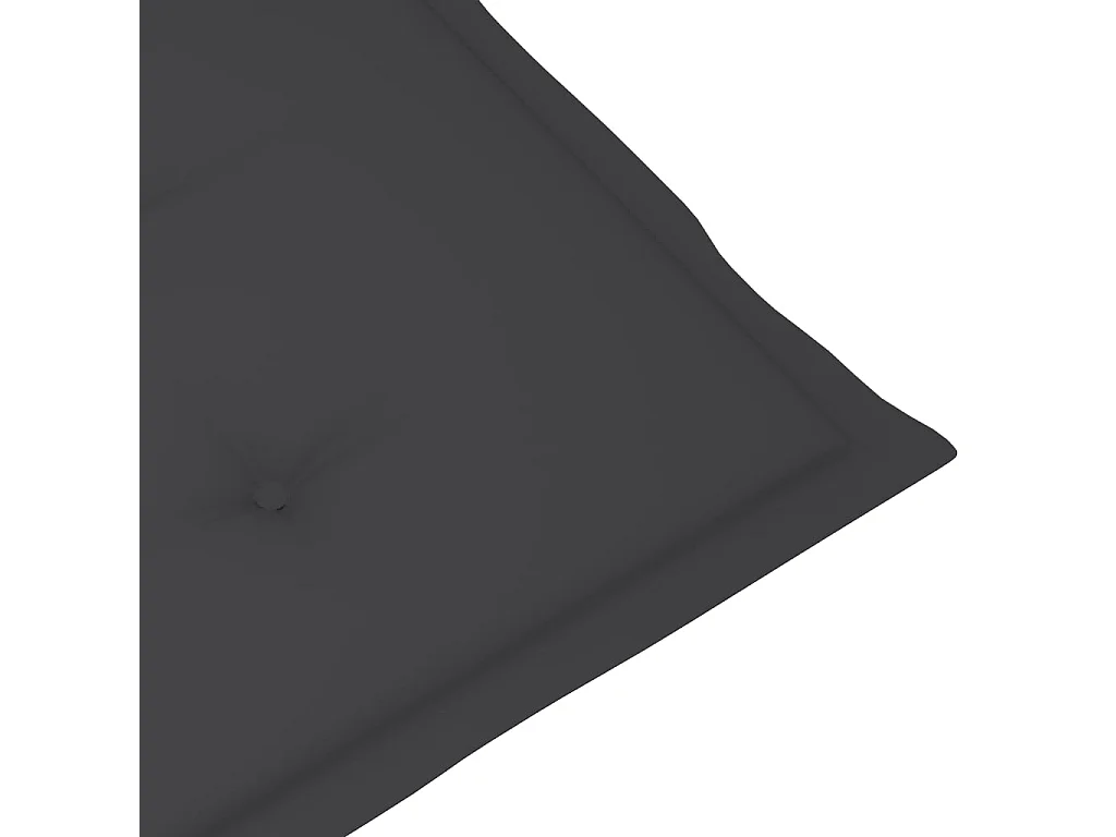 Chaises de jardin lot de 6 avec coussins anthracite Bois teck