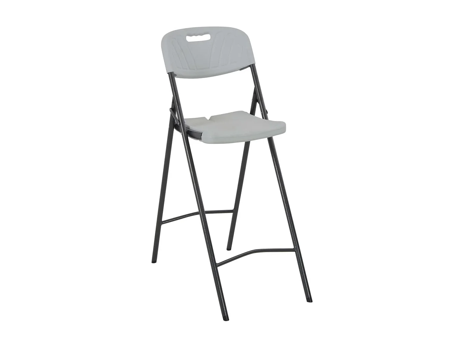 Opvouwbare barstoelen set van 2 HDPE en staal Wit