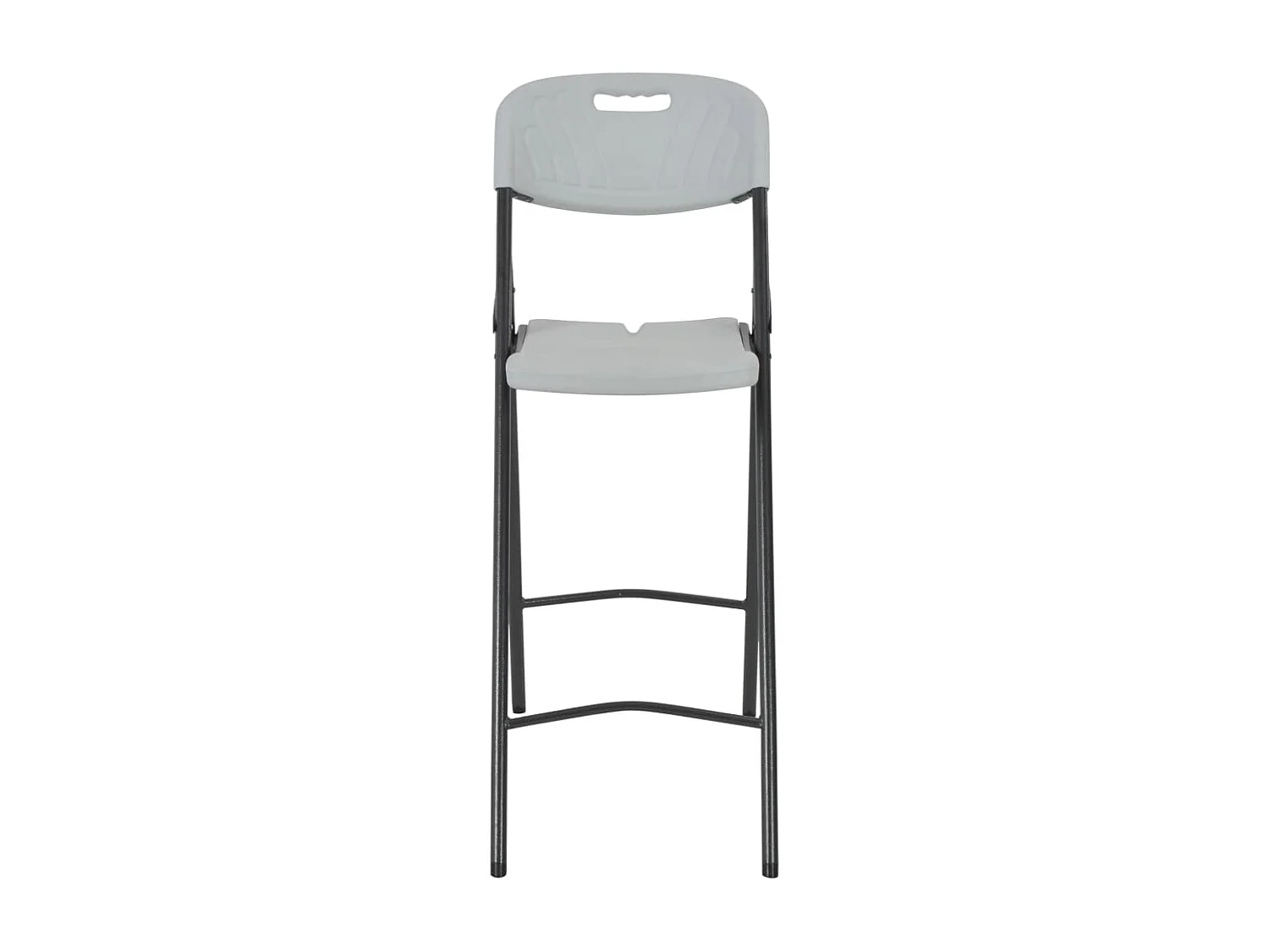 Opvouwbare barstoelen set van 2 HDPE en staal Wit