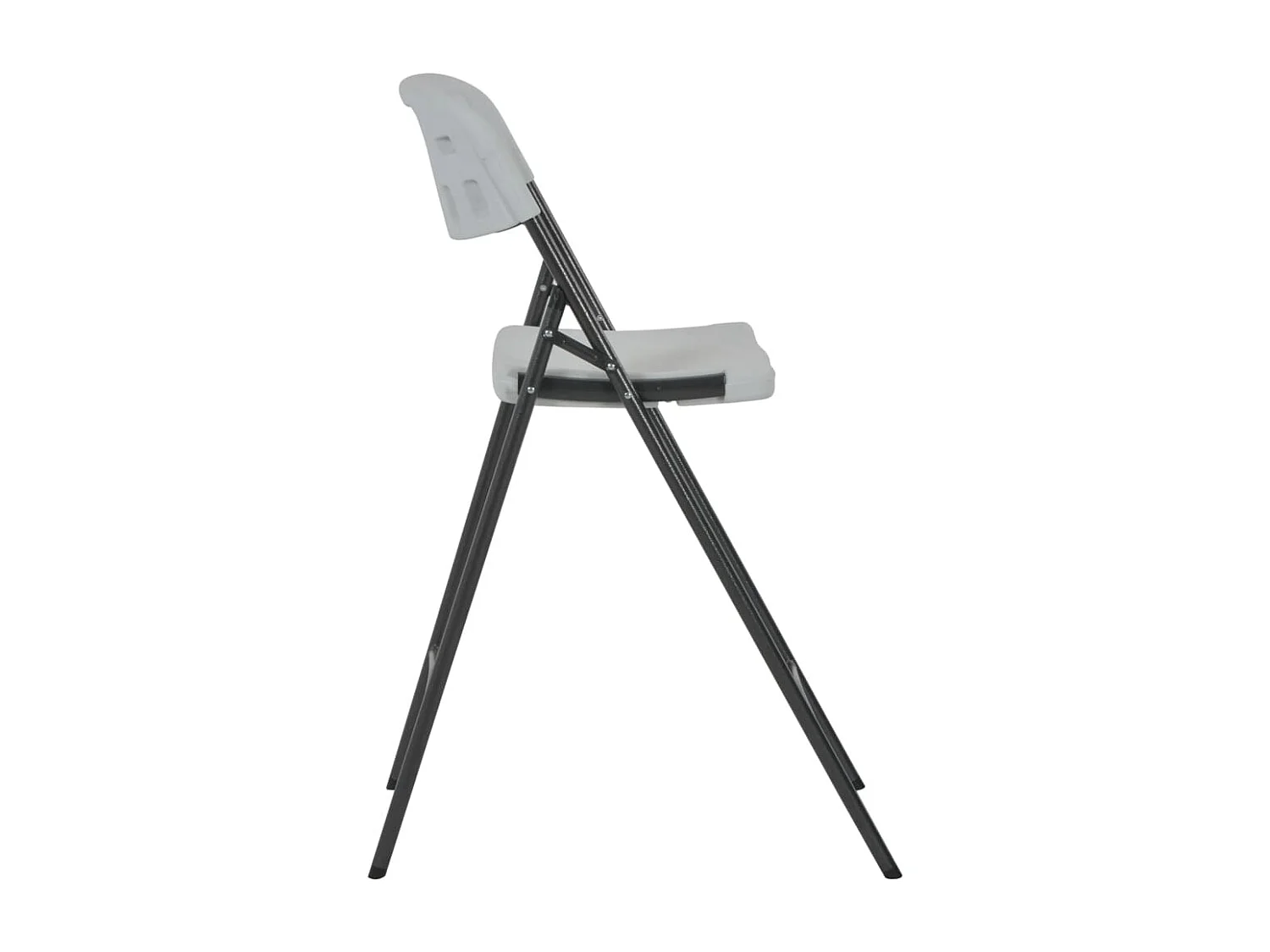 Opvouwbare barstoelen set van 2 HDPE en staal Wit