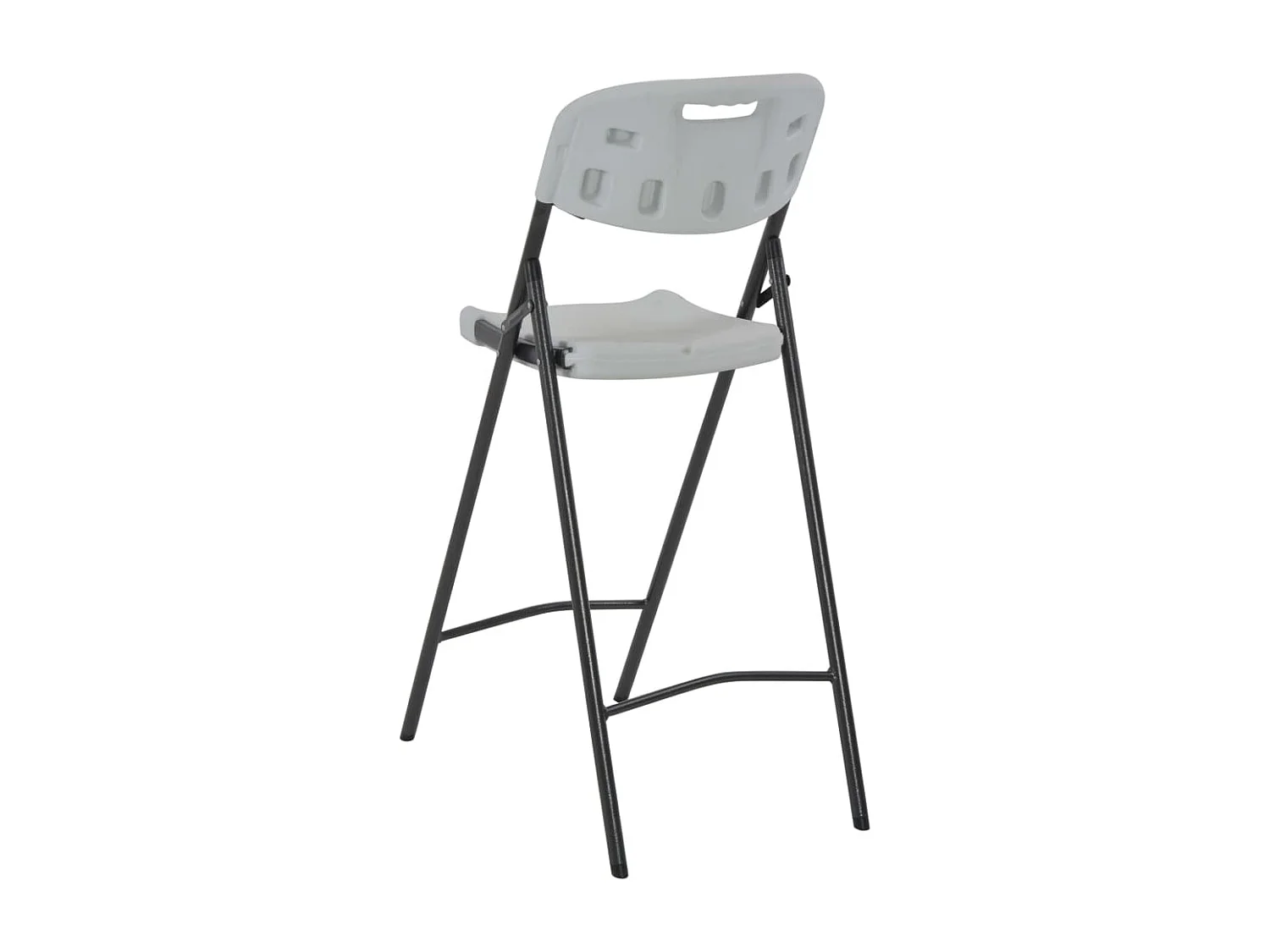 Opvouwbare barstoelen set van 2 HDPE en staal Wit