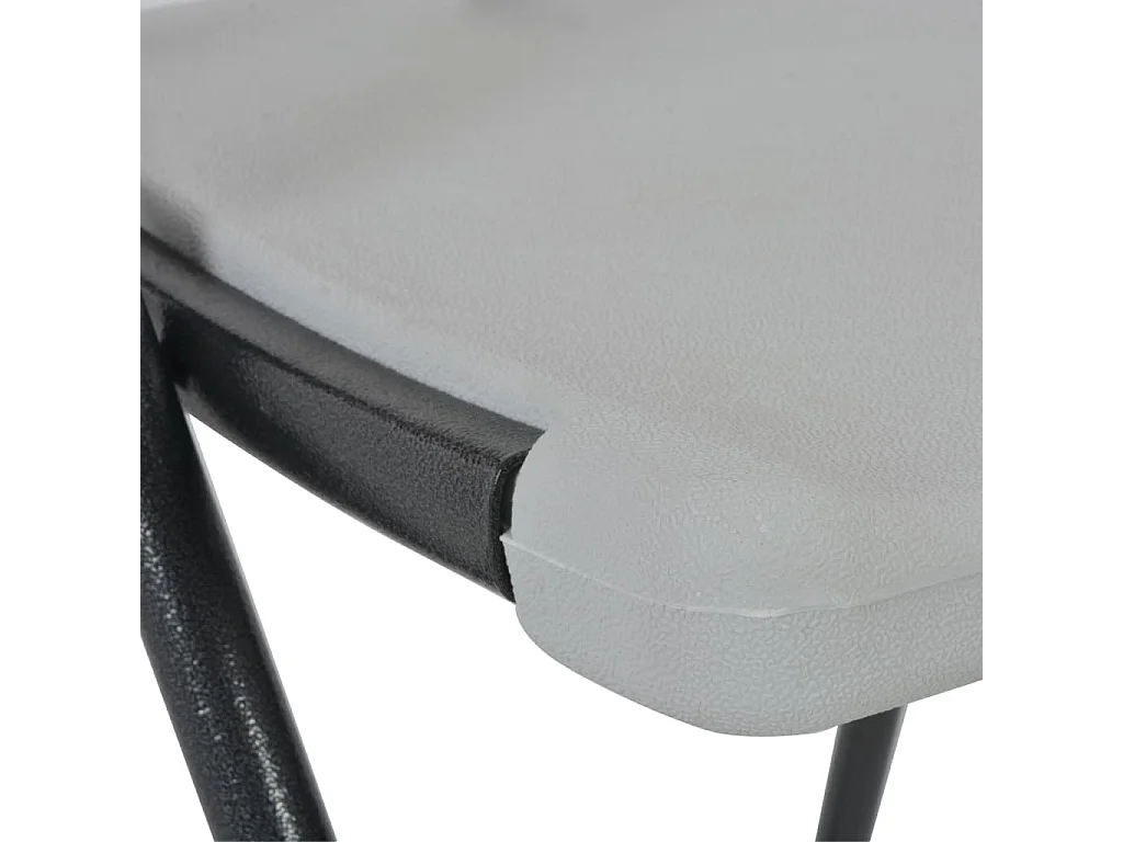 Opvouwbare barstoelen set van 2 HDPE en staal Wit