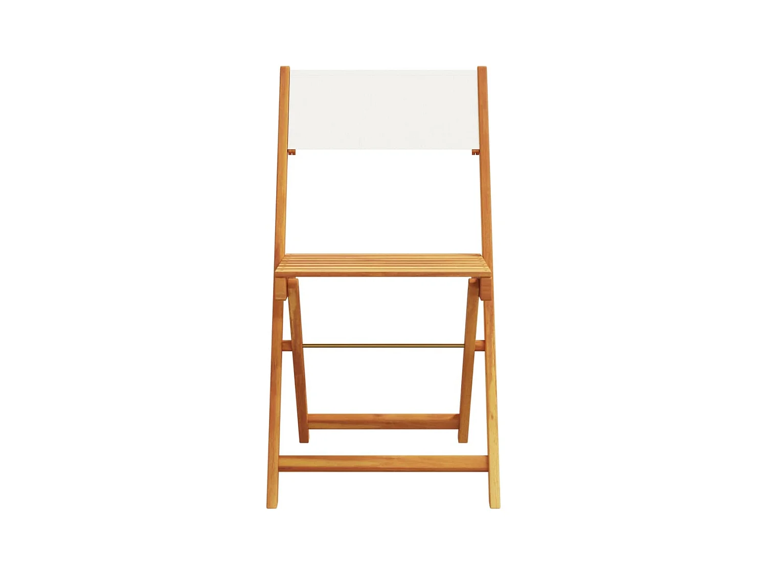 Chaises de jardin pliantes lot de 6 tissu et bois massif