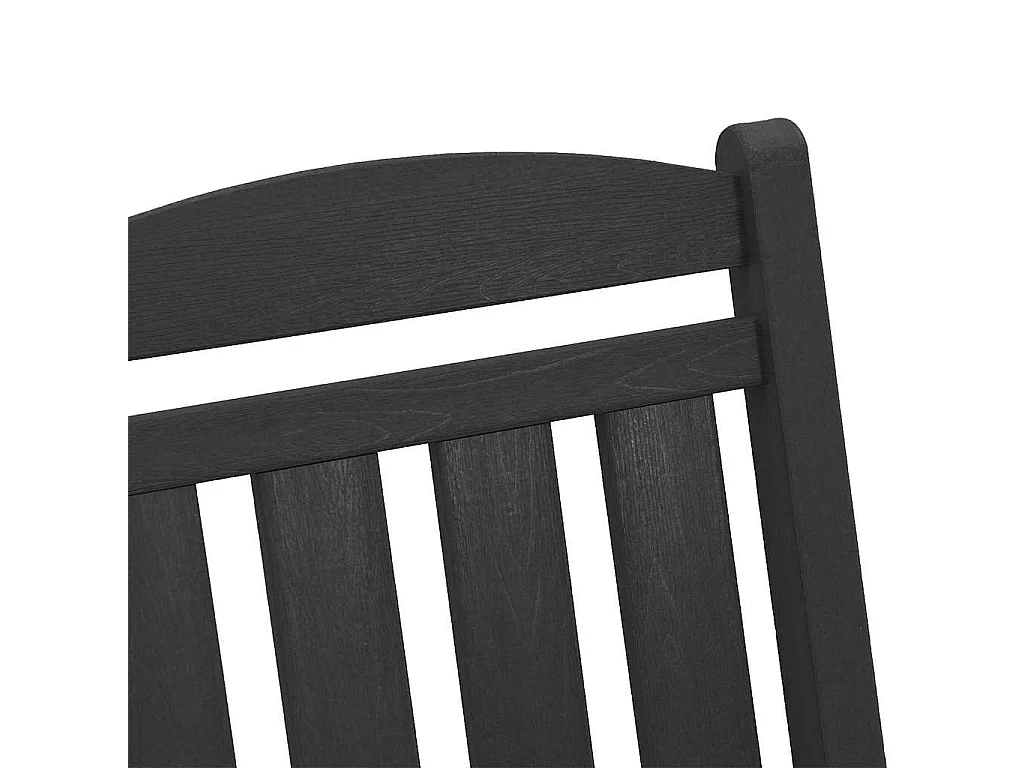 Chaise Berçante de Jardin 2 pcs Noir 70 x 92 x 108 cm Plastique