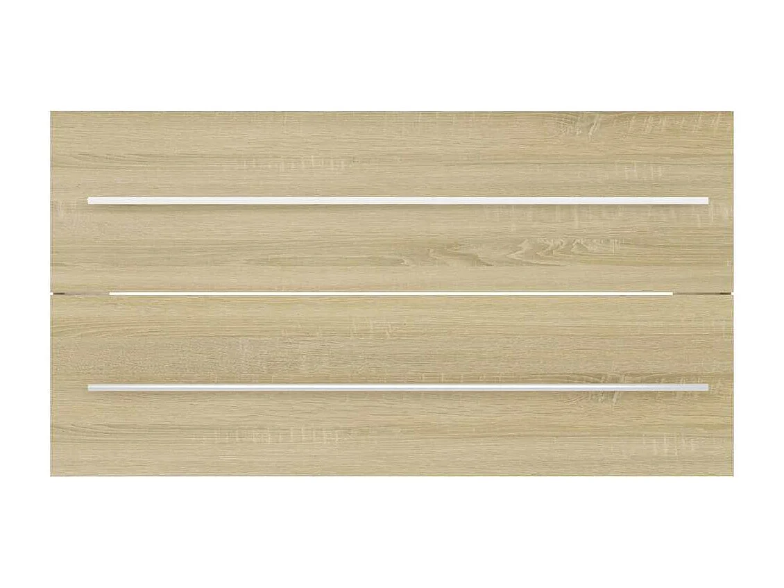 Ensemble de meubles de bain 2 pcs Chêne sonoma Aggloméré