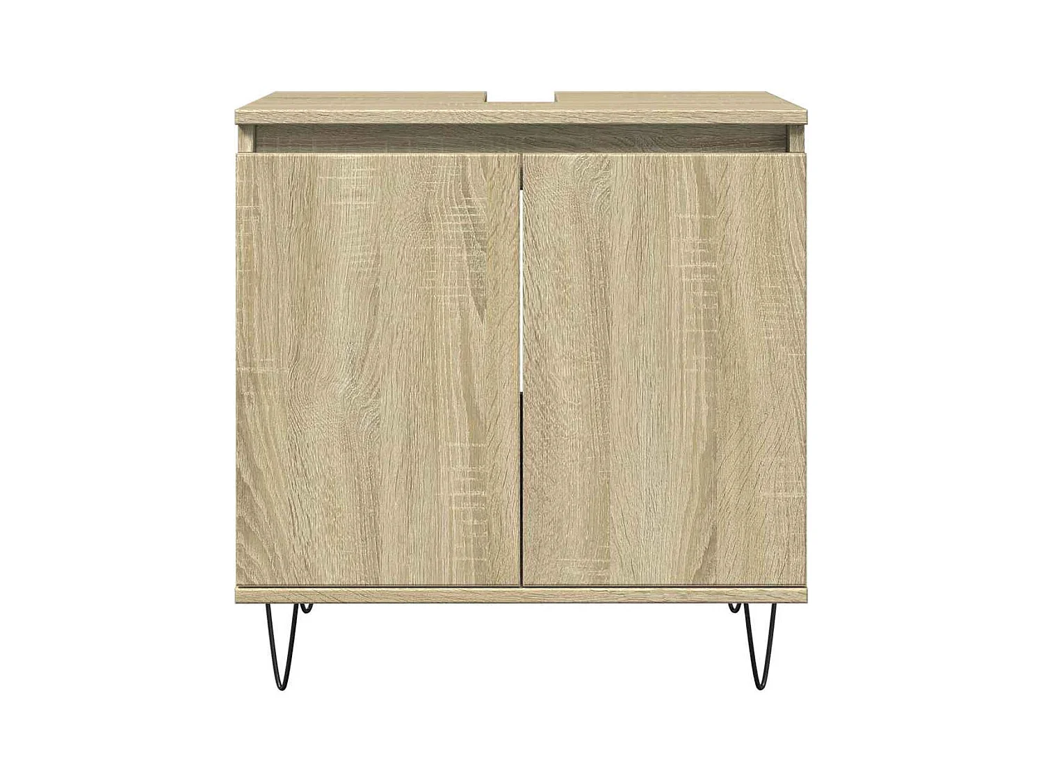 Conjunto de muebles de baño de 3 piezas roble sonoma