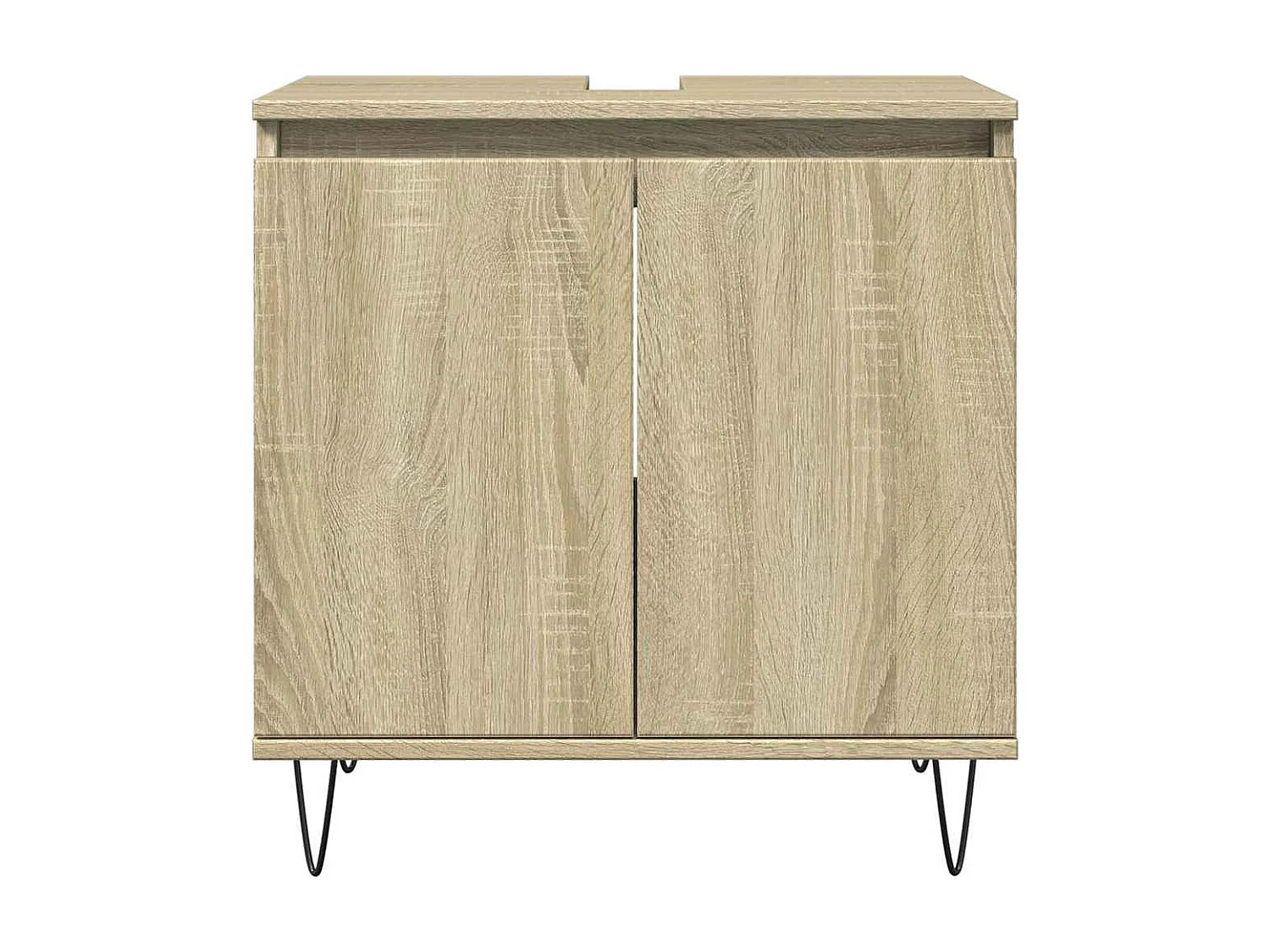 Ensemble de meubles de salle de bain 3 pcs chêne sonoma