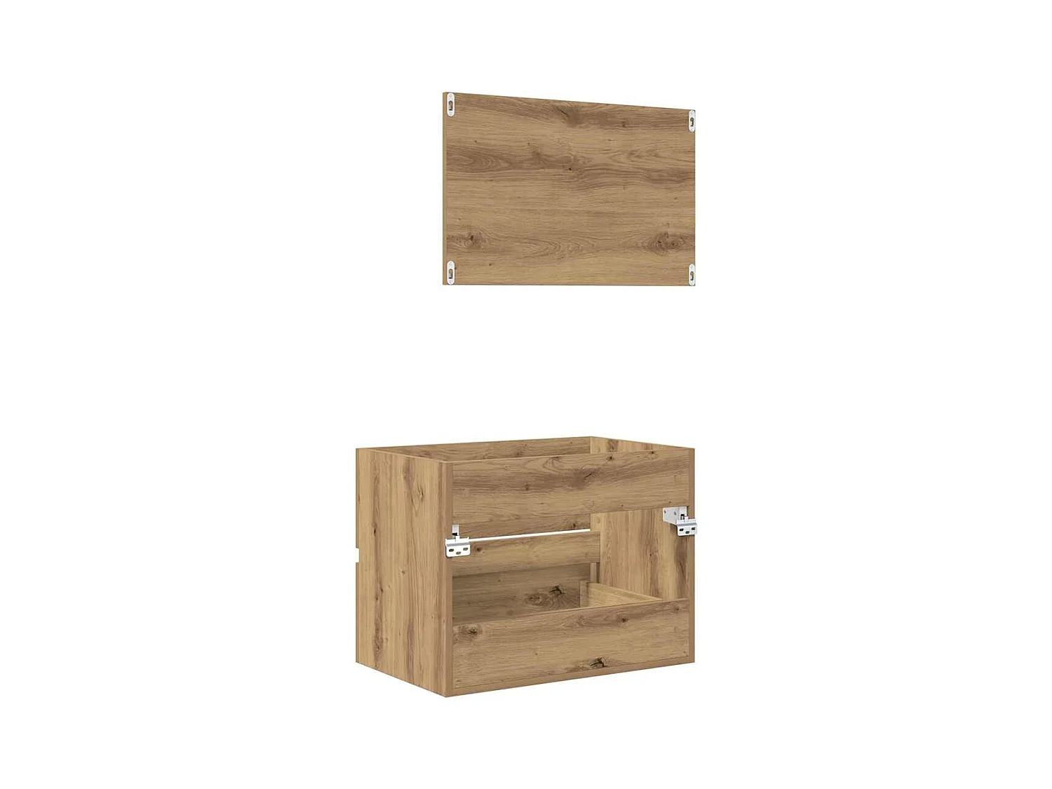Set de Meubles de Salle de Bain 2 pcs Chêne artisanal