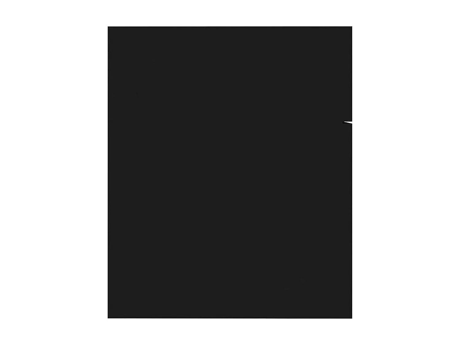 Conjunto de muebles de baño de 2 piezas de madera de ingeniería negra