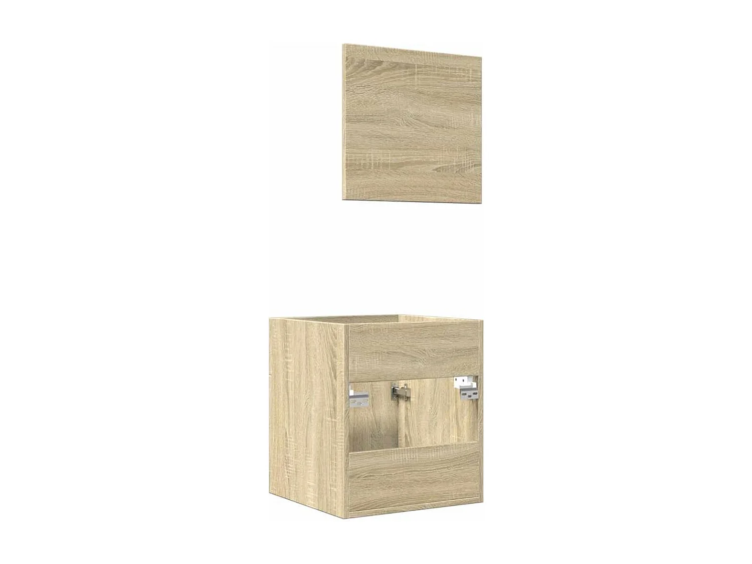 Conjunto de muebles de baño de 2 piezas roble sonoma