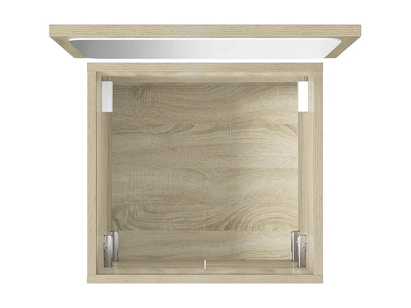 Conjunto de muebles de baño de 2 piezas roble sonoma