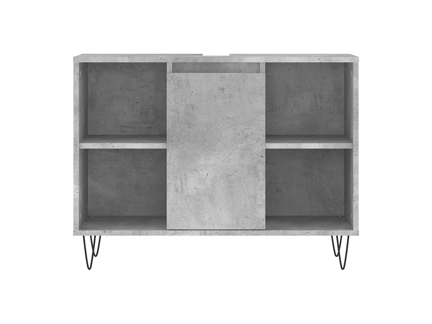 Ensemble de meubles de salle de bain 3 pcs gris béton