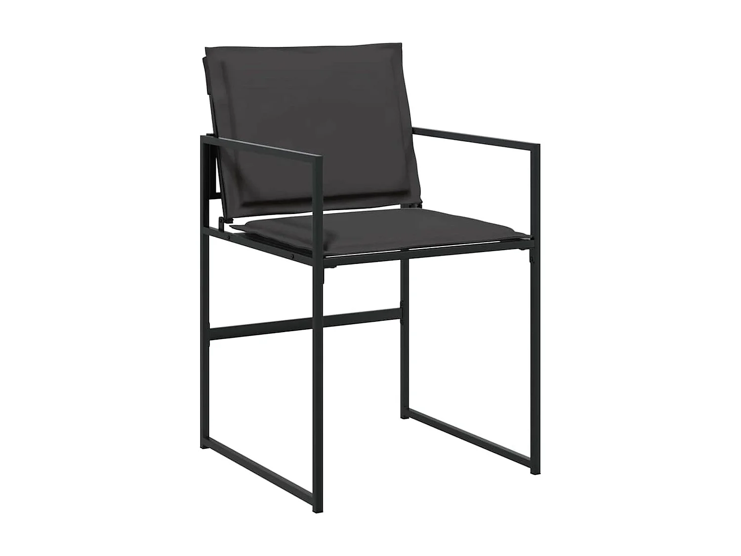 Set da pranzo da giardino 5 pezzi nero