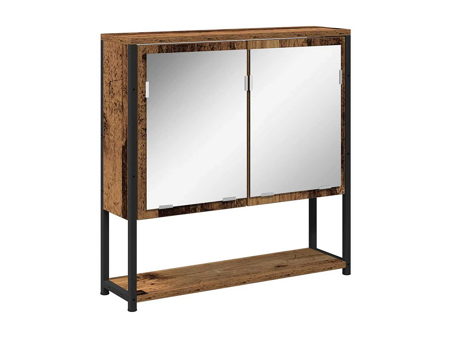 Ensemble de mobilier de salle de bain 3 pcs Bois ancien