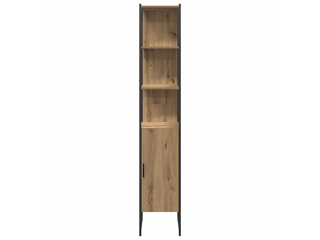 Ensemble de mobilier de salle de bain avec étagère 3 pcs Marron