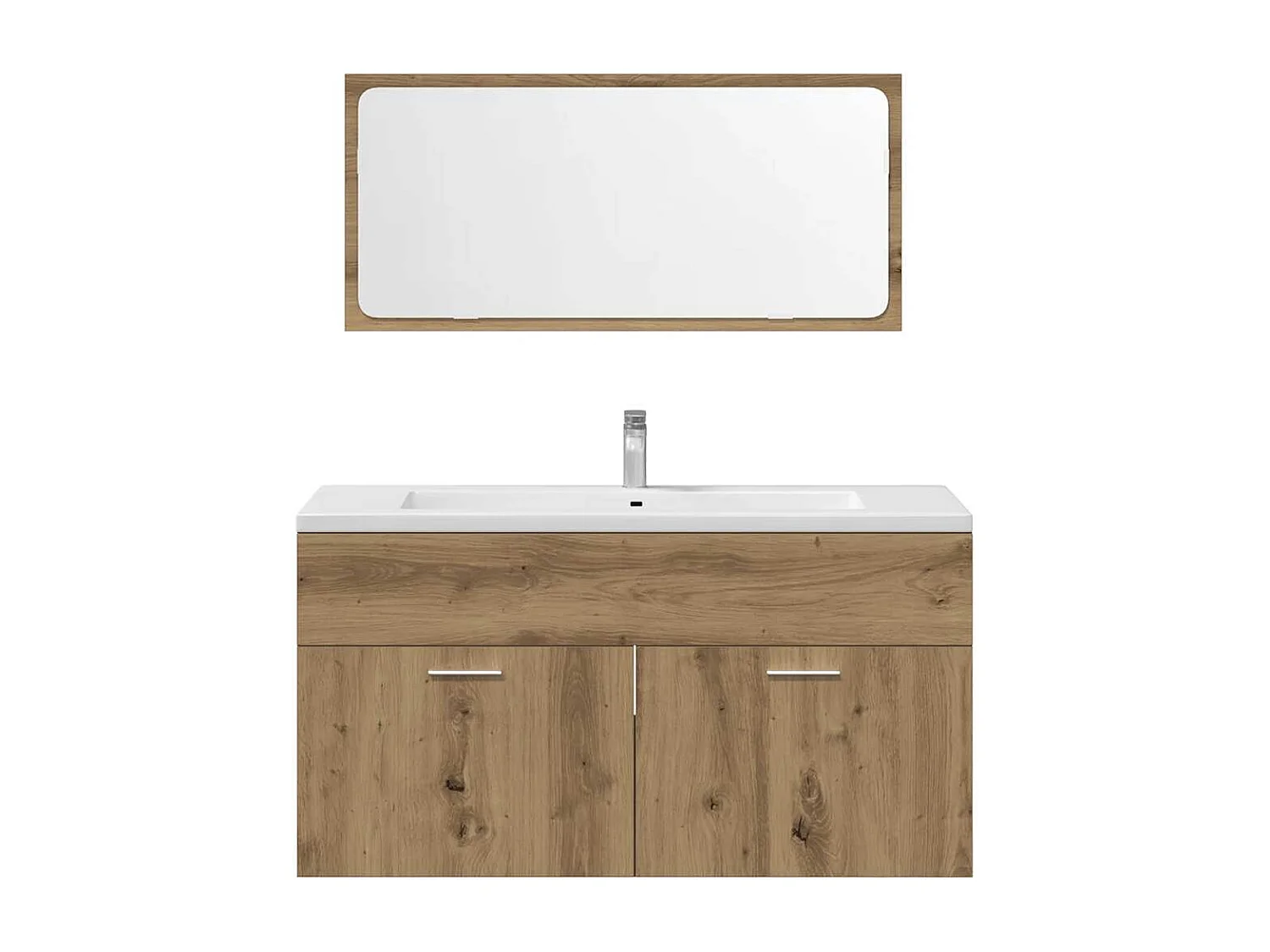 Ensemble de meubles salle de bain 3 pcs bois d'ingénierie