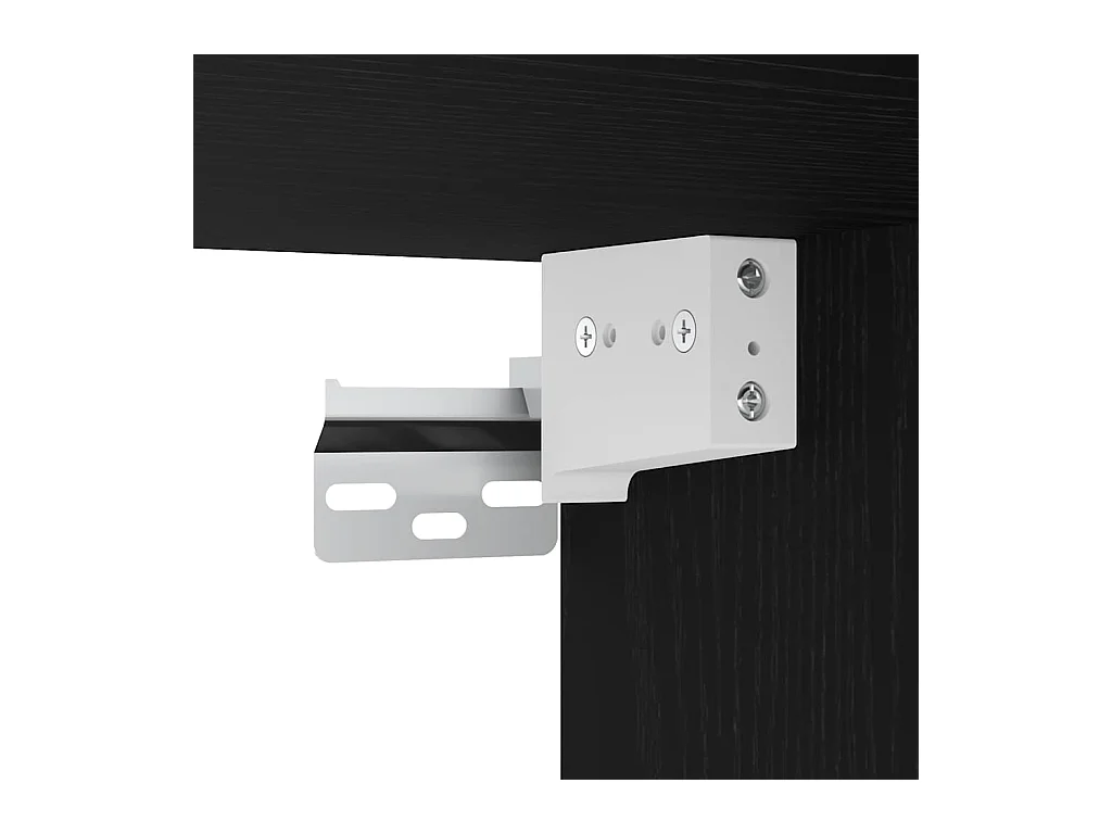 Ensemble de meubles salle de bain 2 pcs chêne noir