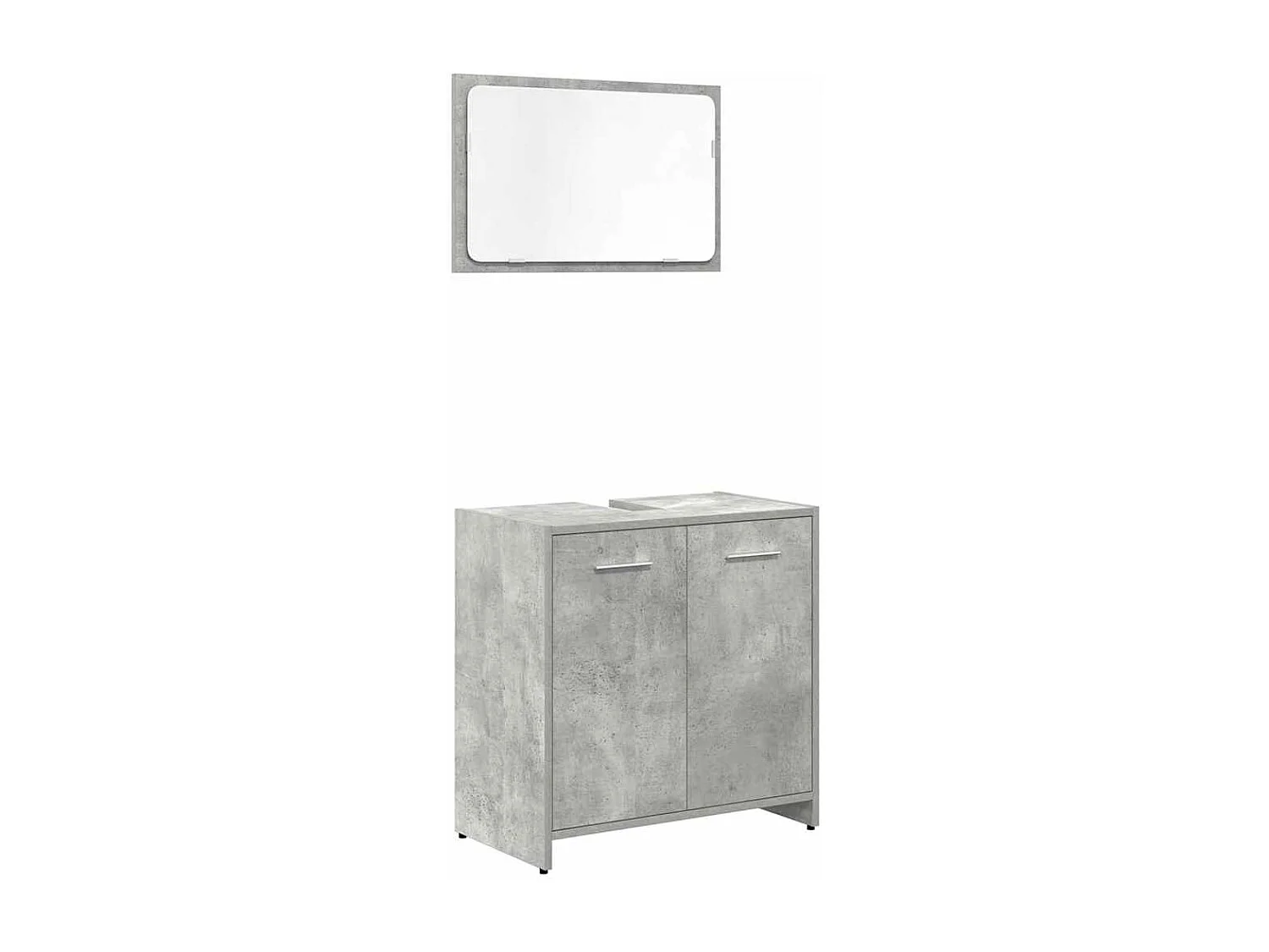 Conjunto de muebles de baño de 3 piezas gris hormigón