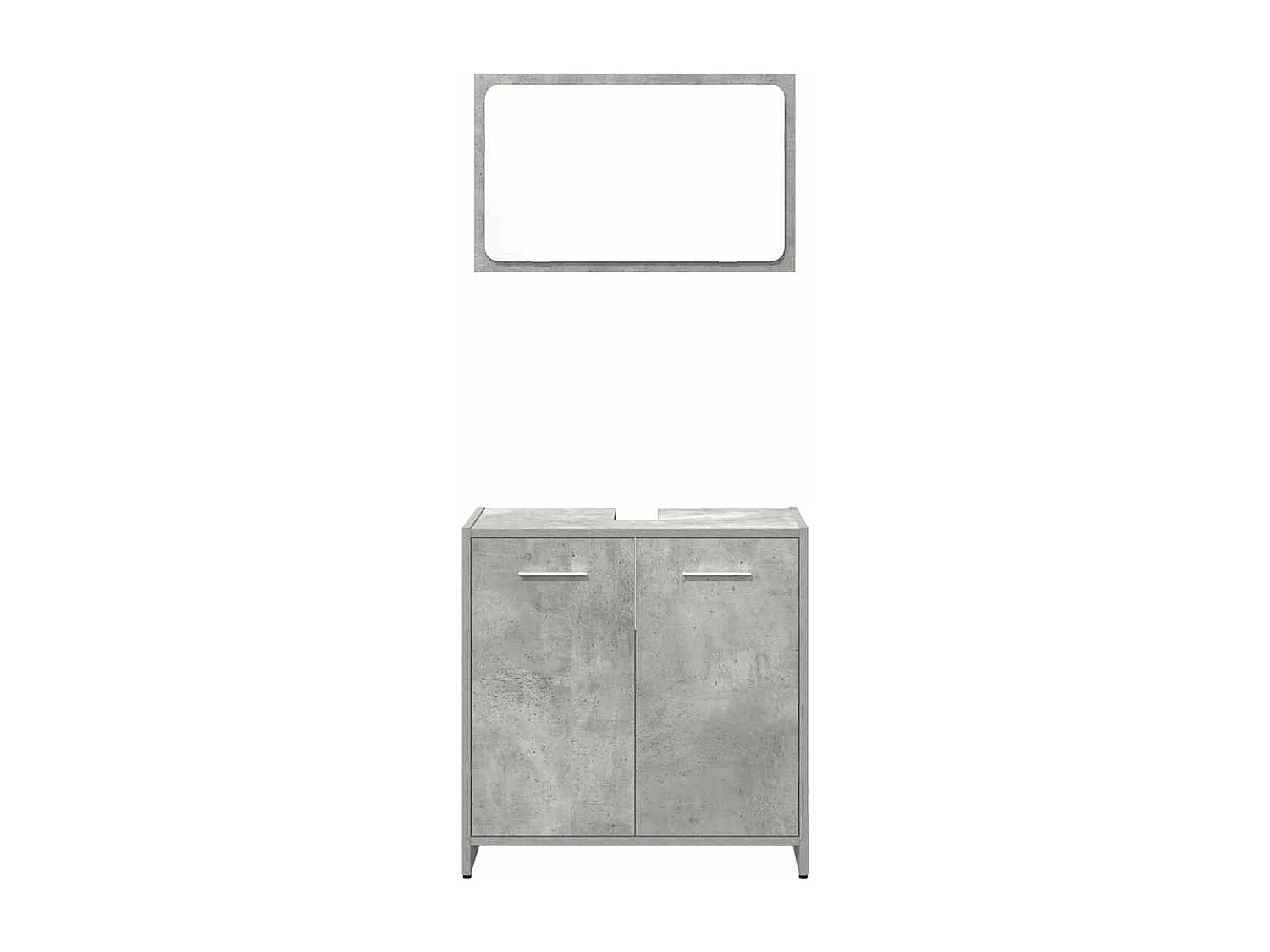 Conjunto de muebles de baño de 3 piezas gris hormigón