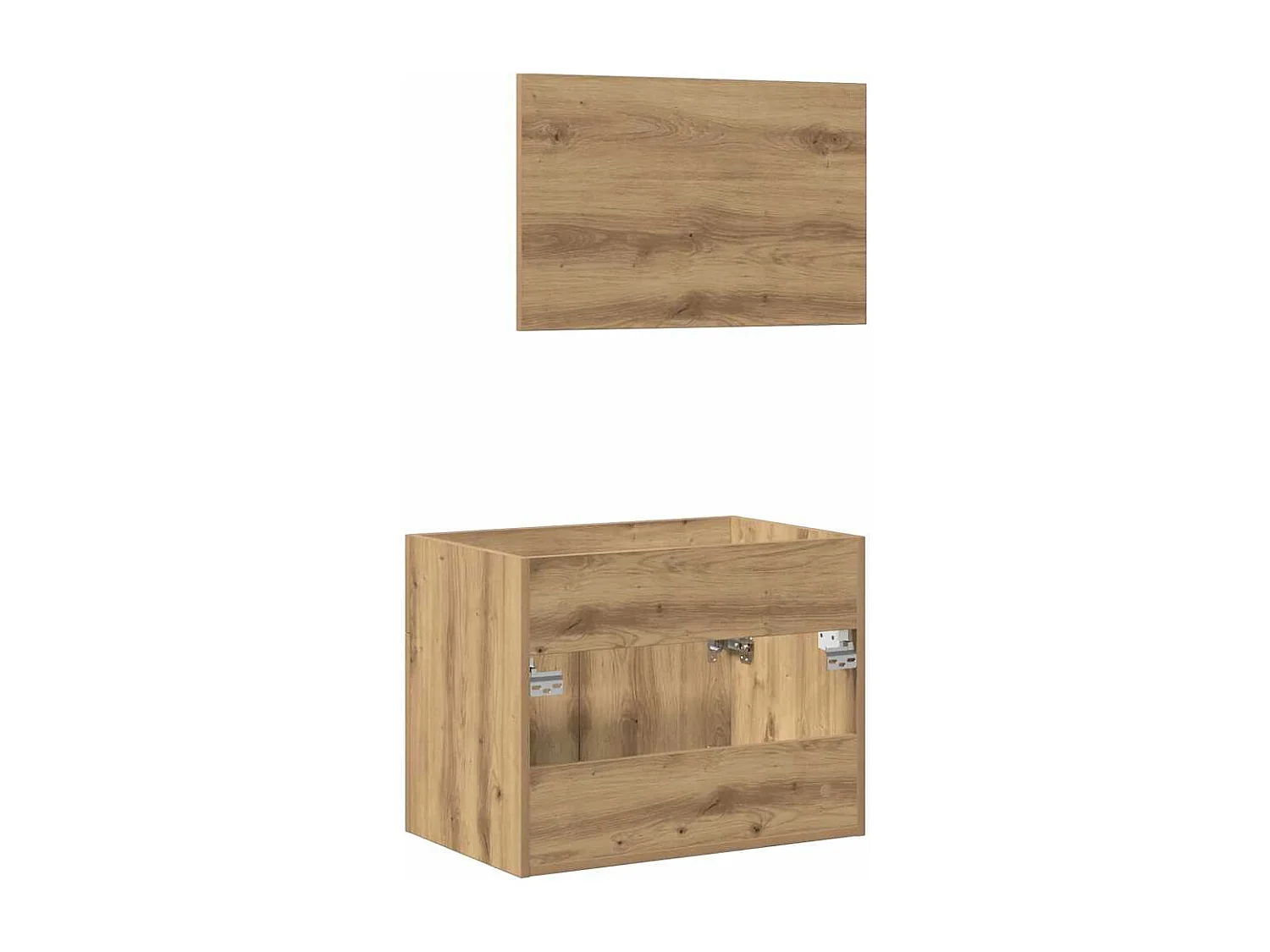 Ensemble de meubles salle de bain 2 pcs bois d'ingénierie