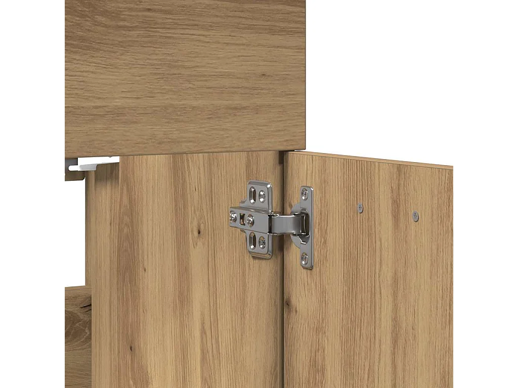 Ensemble de meubles salle de bain 2 pcs bois d'ingénierie