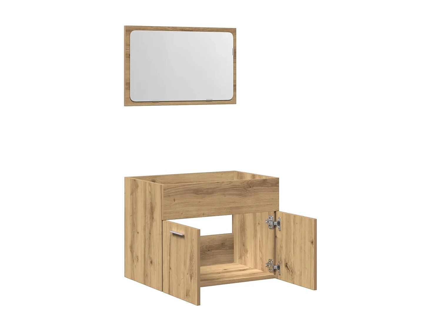 Ensemble de meubles salle de bain 2 pcs bois d'ingénierie