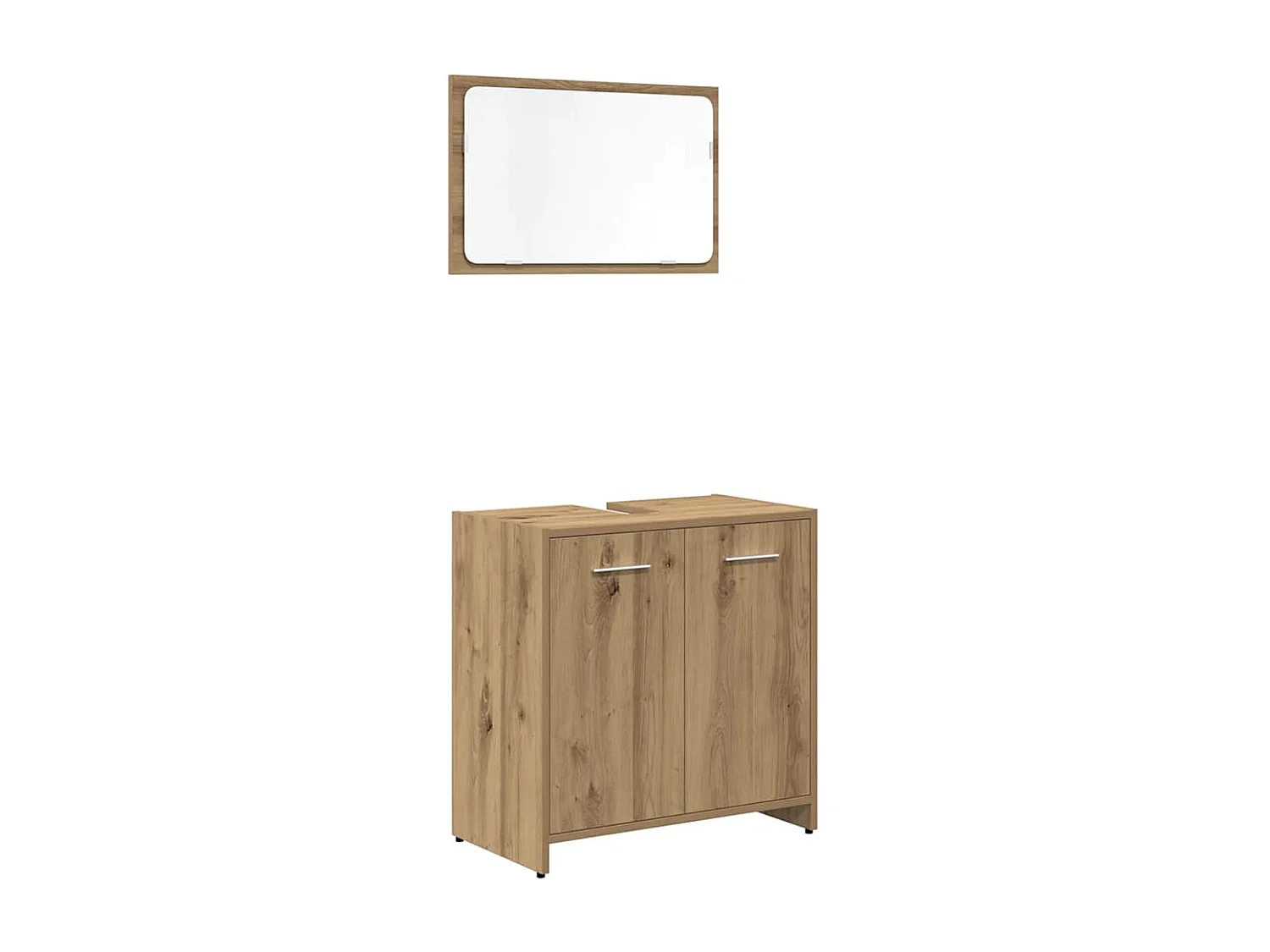 Ensemble de meubles salle de bain 3 pcs bois d'ingénierie