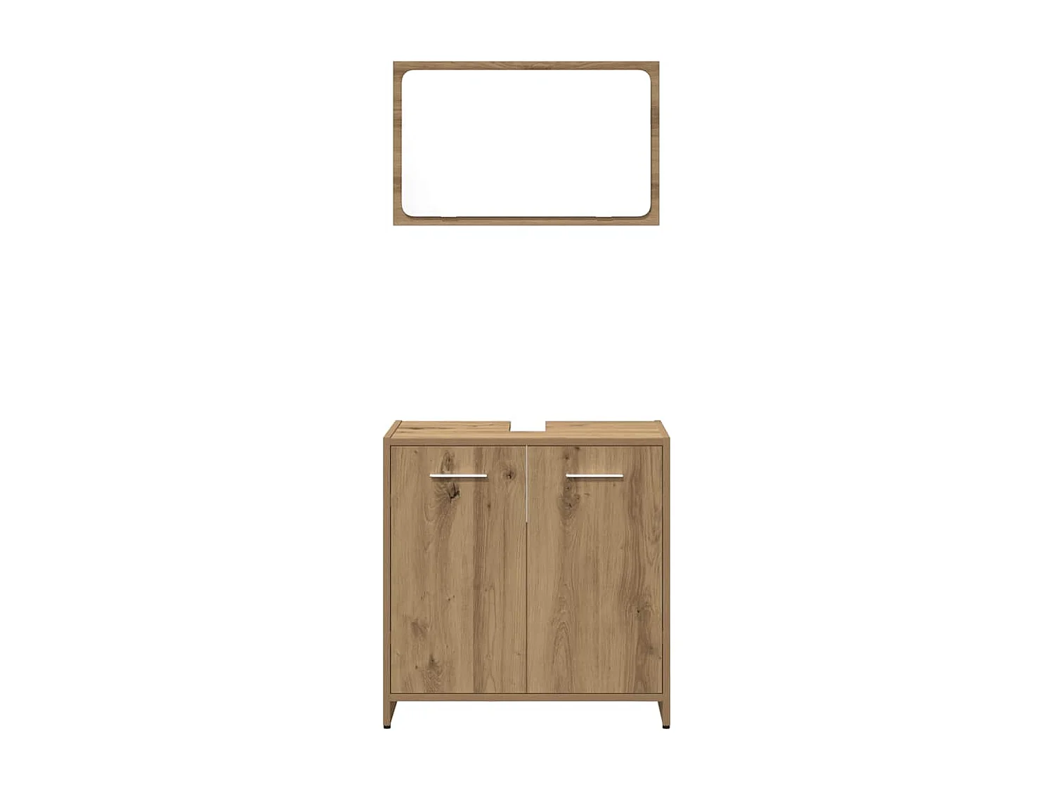 Ensemble de meubles salle de bain 3 pcs bois d'ingénierie