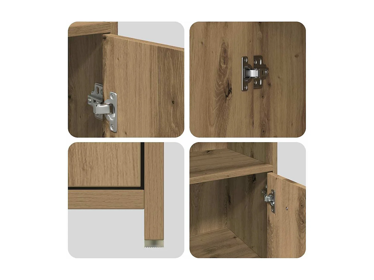 Ensemble de meubles salle de bain 3 pcs bois d'ingénierie
