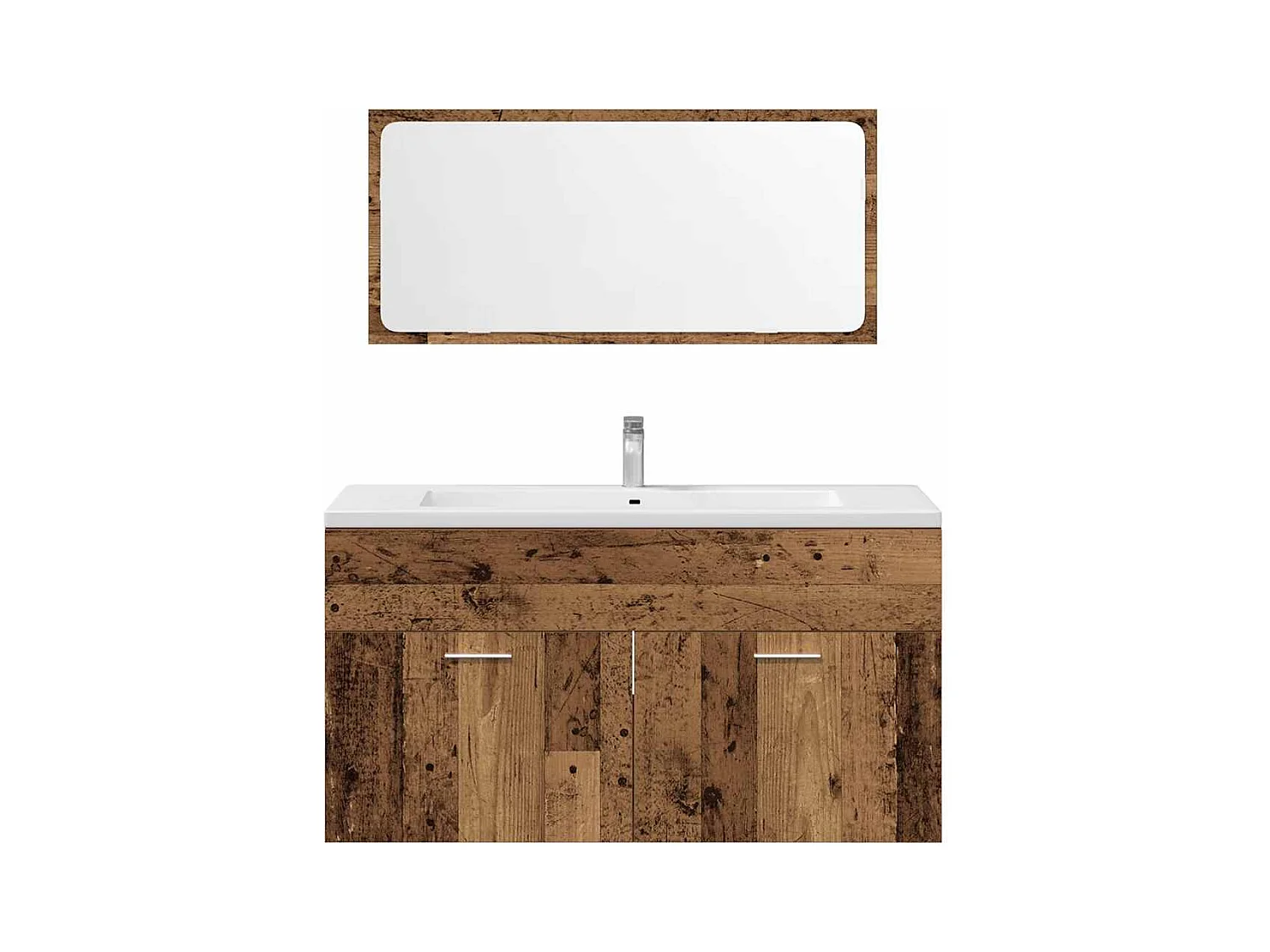 Ensemble de meubles salle de bain 4 pcs bois d'ingénierie