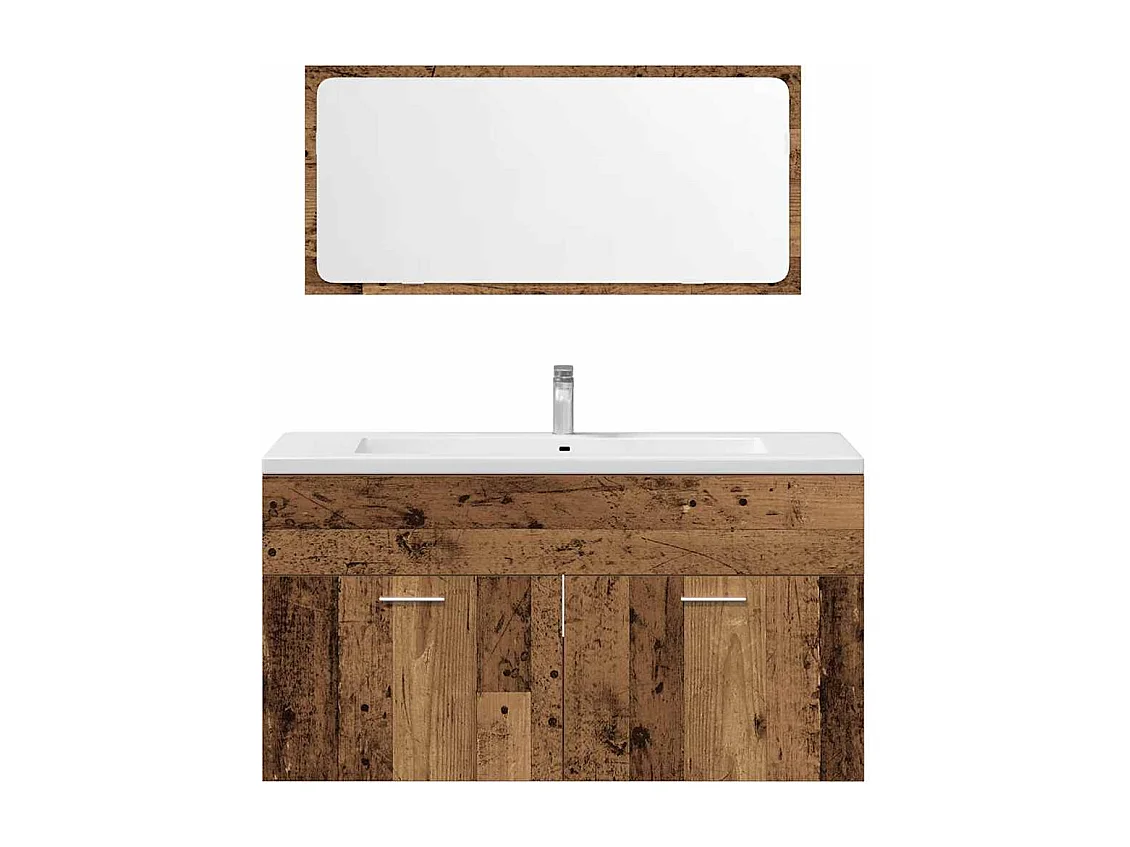 Ensemble de meubles salle de bain 4 pcs bois d'ingénierie