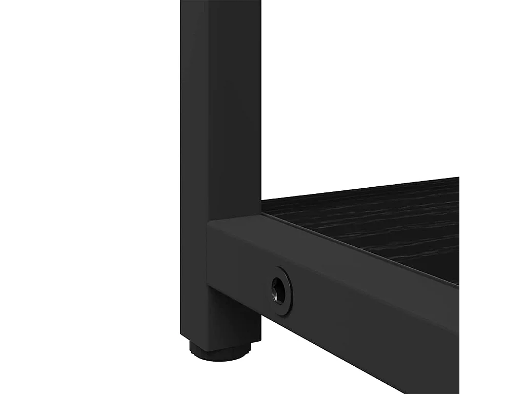 Conjunto de muebles de baño con almacenaje 2 piezas negro
