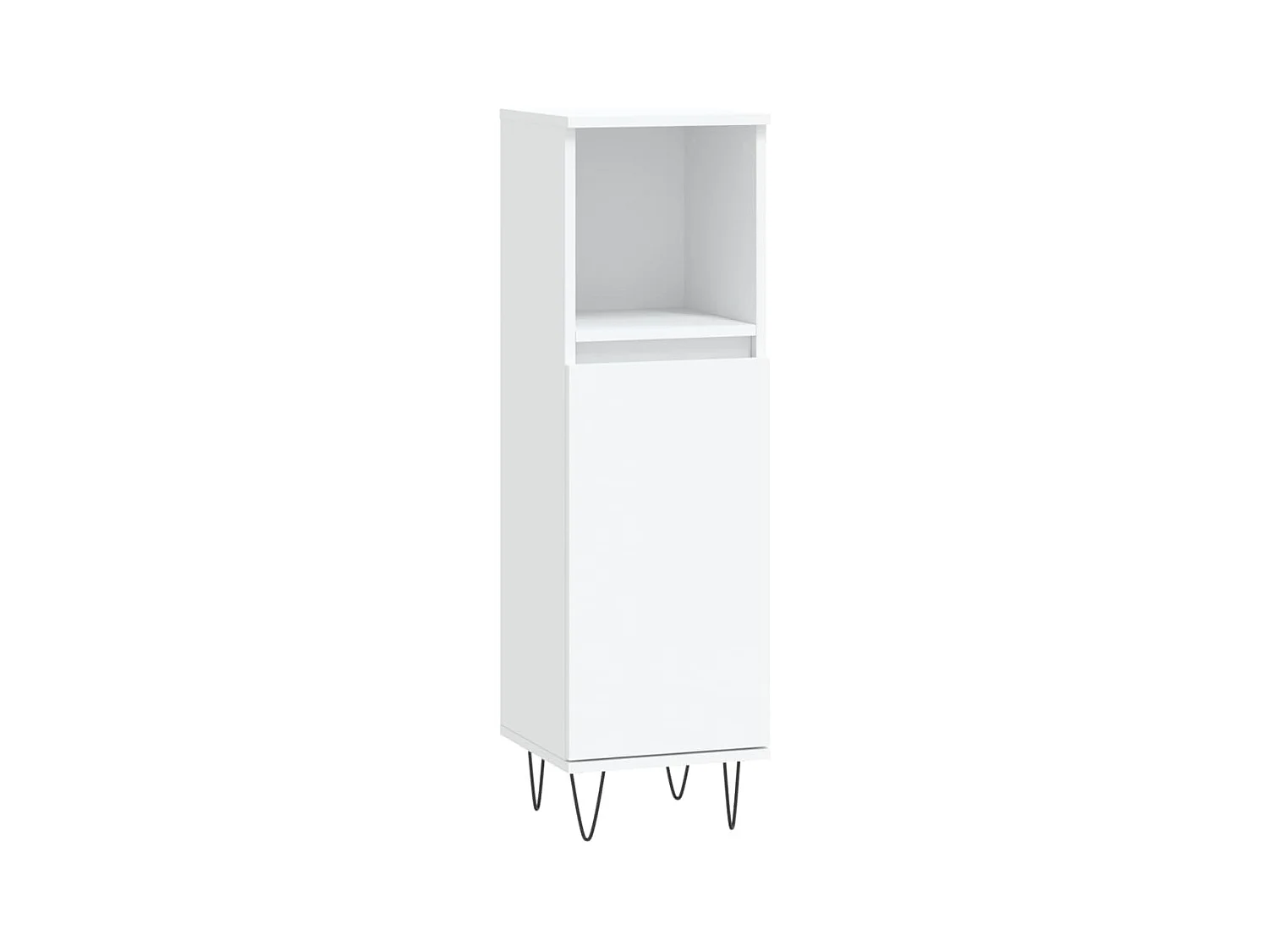 Ensemble de meubles salle de bain 3 pcs blanc bois d'ingénierie