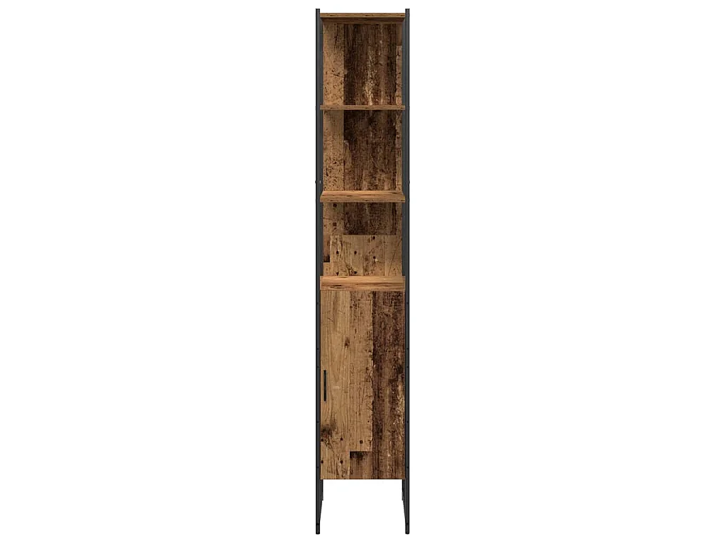 Ensemble de mobilier de salle de bain avec étagère 3 pcs Marron