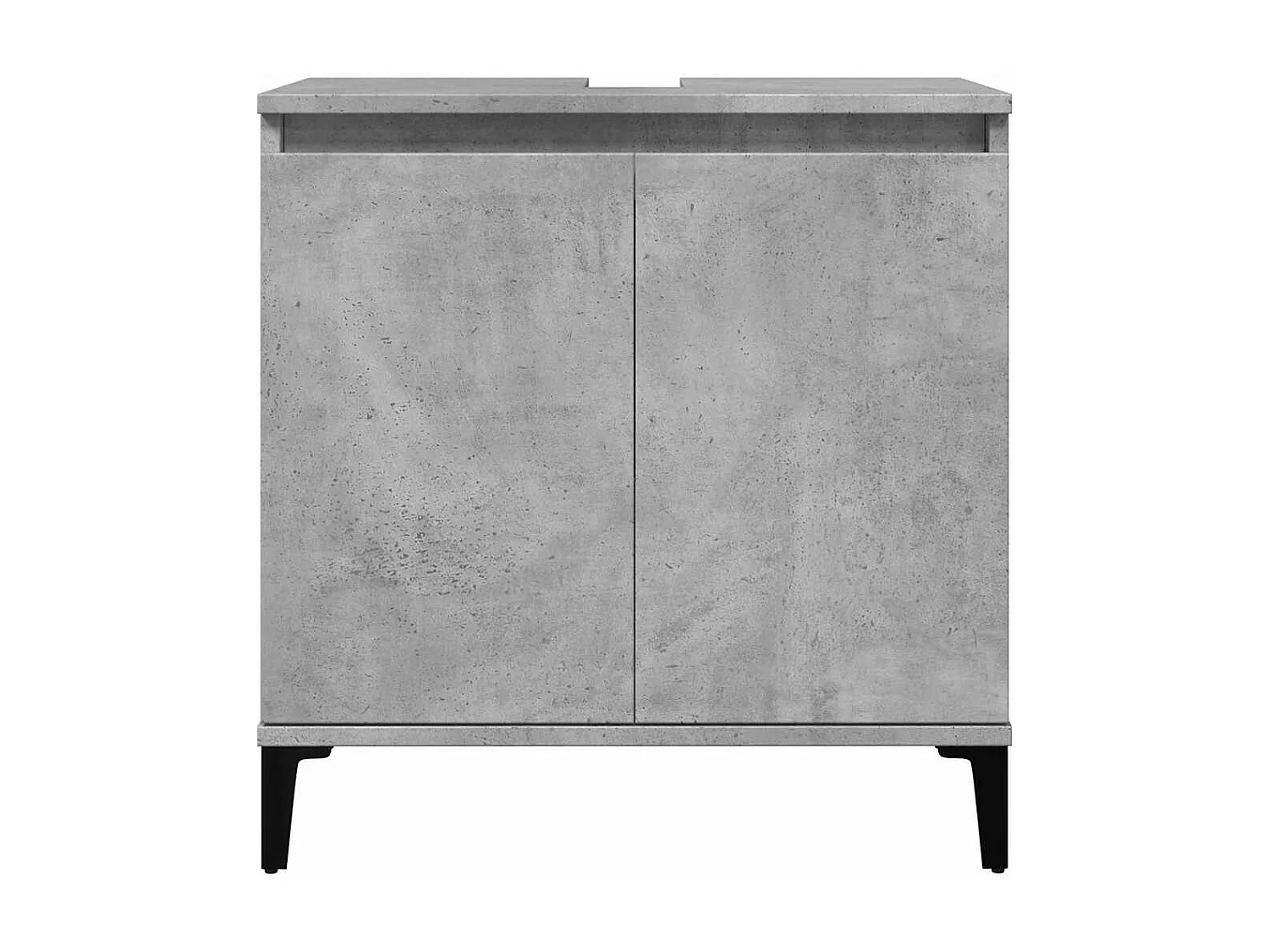 Ensemble de meubles de salle de bain 3 pcs gris béton