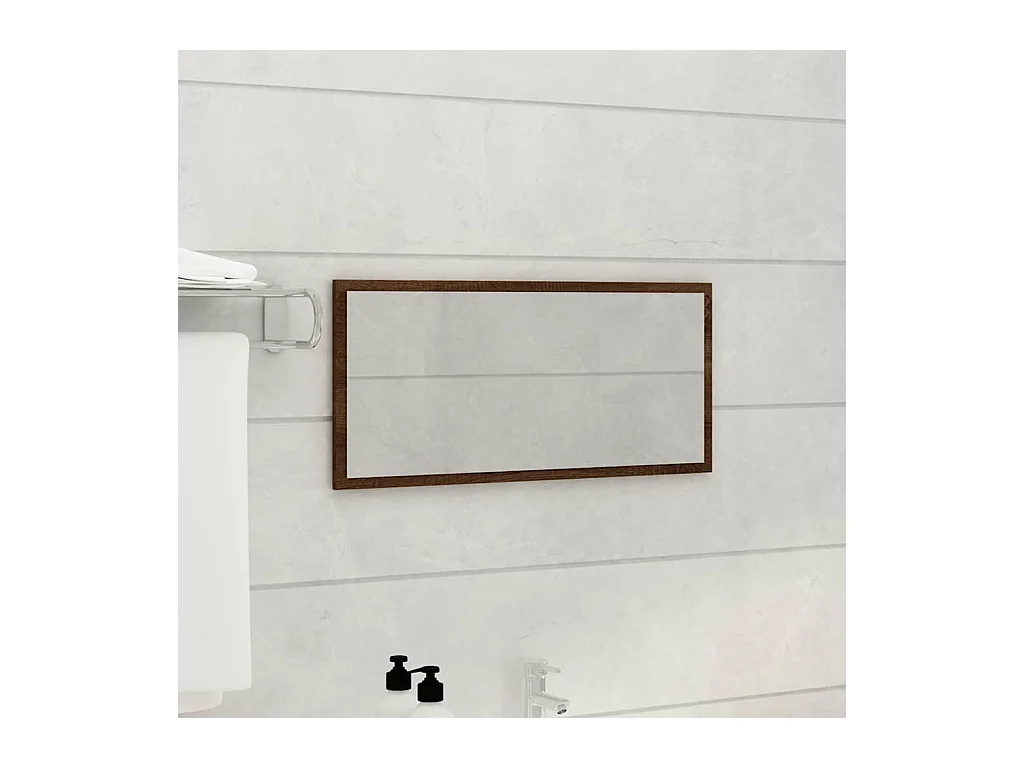 Ensemble de meubles de salle de bain 2 pcs Chêne marron