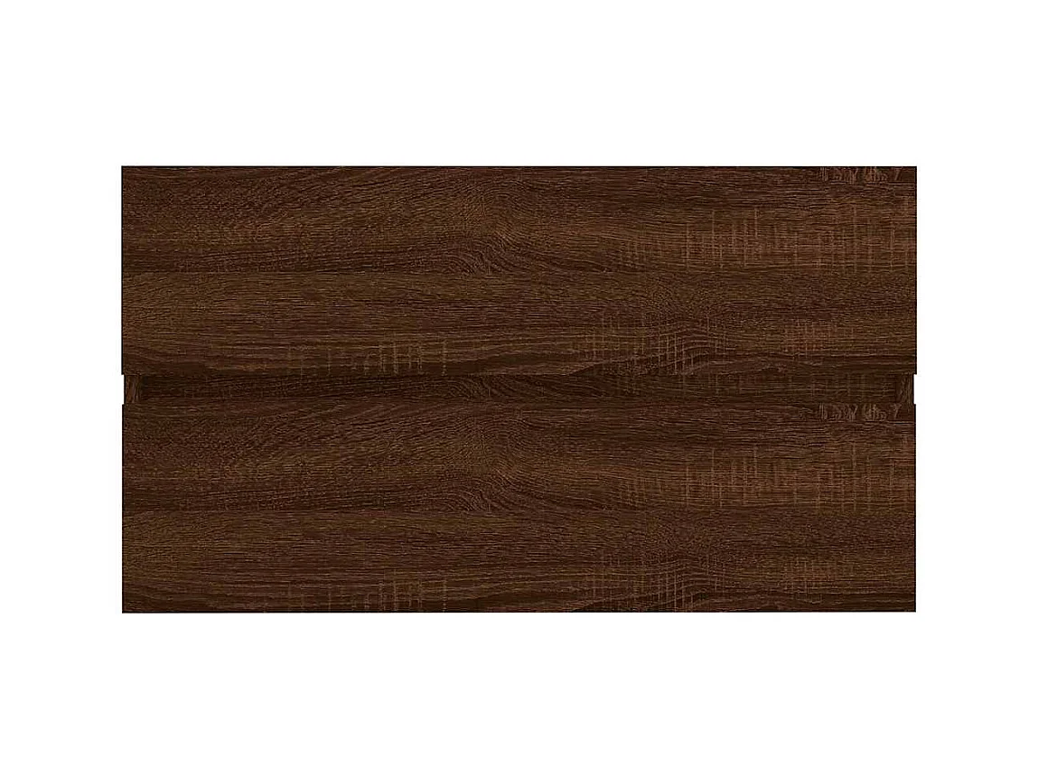 Ensemble de meubles de salle de bain 2 pcs Chêne marron